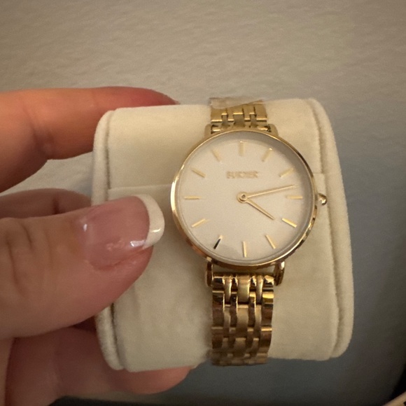 Burker gold stainless steel watch, New - Picture 4 of 7